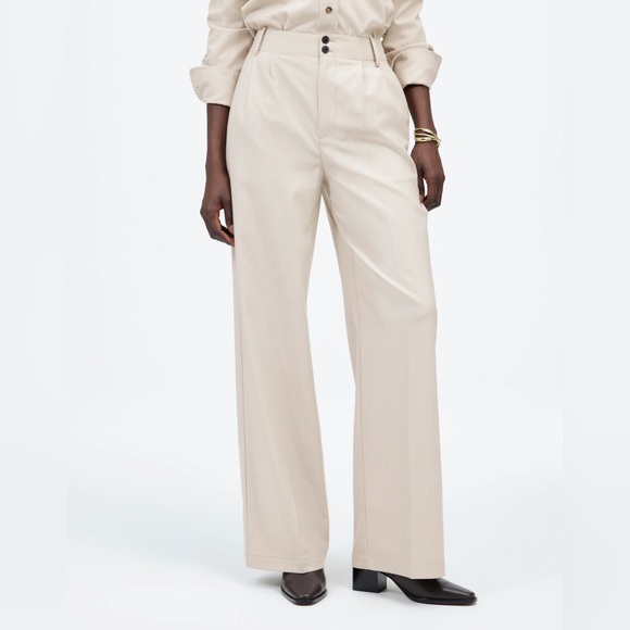 Madewell Pants - Madewell The Harlow Wide Leg Pant in Brushed Twill